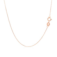Thumbnail for 14k Rose Gold Cable Link Chain 0.5mm