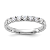 Thumbnail for 14kw 1/2ct. 7 Stone G H I True Light Moissanite Band