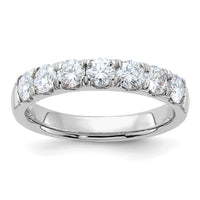 Thumbnail for 14kw 1ct. 7 Stone D E F Pure Light Moissanite Band