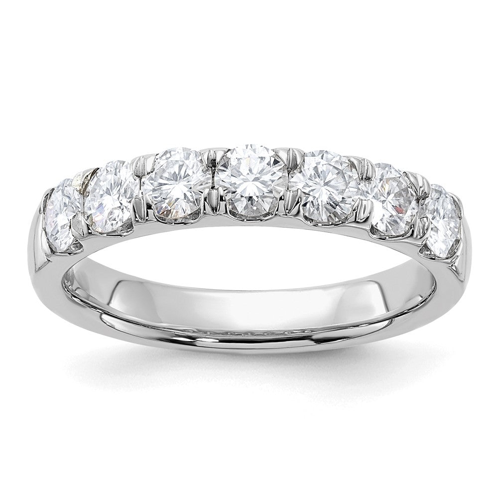 14kw 1ct. 7 Stone G H I True Light Moissanite Band