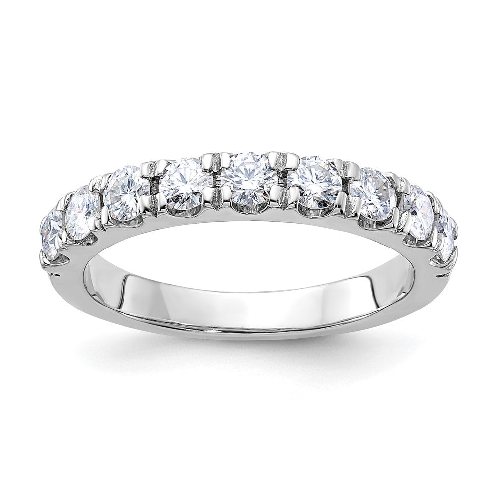 14kw 1/2ct. 9 Stone G H I True Light Moissanite Band