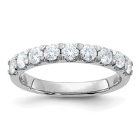 Thumbnail for 14kw 1ct. 9 Stone D E F Pure Light Moissanite Band