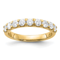Thumbnail for 14ky 1ct. 9 Stone G H I True Light Moissanite Band