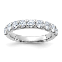 Thumbnail for 14kw 1.50ct. 9 Stone D E F Pure Light Moissanite Band