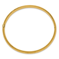 Thumbnail for 14k 4/16 Hammered Fancy Hinged Bangle Bracelet