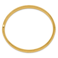 Thumbnail for 14k 5/16 Hammered Fancy Hinged Bangle Bracelet