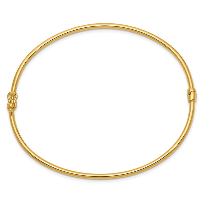 14K Hinged Bangle Bracelet