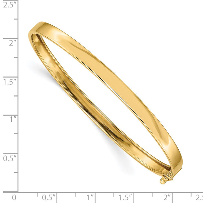 14K Flexible Hinged Bangle Bracelet