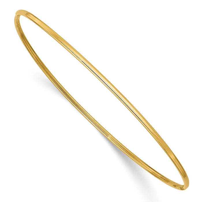 14k 1.5mm Polished Slip-on Bangle Bracelet