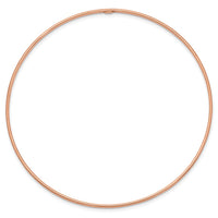 Thumbnail for 14k 1.5mm Rose Gold Polished Slip-on Bangle Bracelet