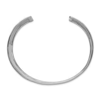 Thumbnail for 14k WG 37mm Hammered Polished Cuff Bangle