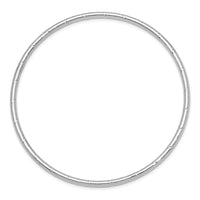 Thumbnail for 14k White Gold 2.5mm Grooved Slip-on Bangle