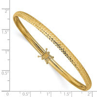 Thumbnail for 14K Yellow Gold Polished D/C Flexible Bangle