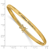 Thumbnail for 14K Yellow Gold Polished D/C Flexible Bangle