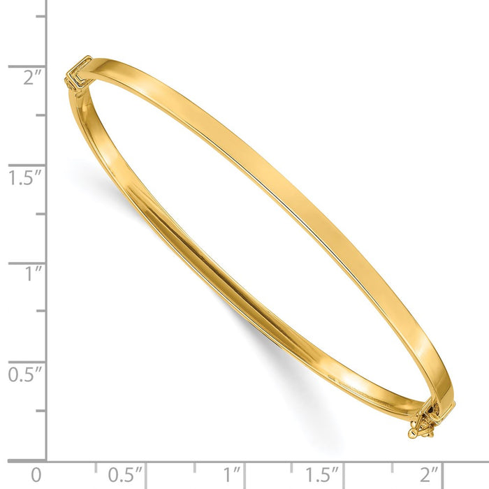 14k Polished Hinged Bangle Bracelet