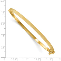 Thumbnail for 14K Textured Hinged Bangle