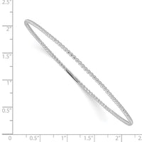 Thumbnail for 14K White Gold Beaded Slip-on Bangle
