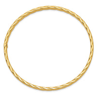 Thumbnail for 14K 4mm Textured Twist Slip-on Bangle