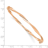 Thumbnail for 14K Rose Gold Hinged Bangle Bracelet