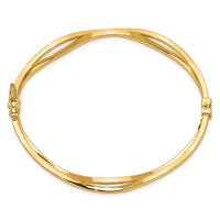 Thumbnail for 14K Yellow Gold Hinged Bangle