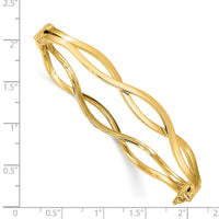 Thumbnail for 14K Yellow Gold Hinged Bangle