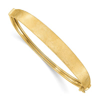 Thumbnail for 14k Satin Finish Graduated Hinged Bangle