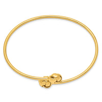 Thumbnail for 14K Polished Love Knot Flexible Bangle
