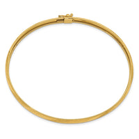 Thumbnail for 14k Twisted Diamond-cut Flexible Bangle