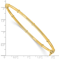 Thumbnail for 14K Polished Fancy Hinged Bangle
