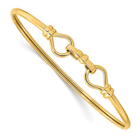 Thumbnail for 14K Polished Fancy Flexible Hook Bangle