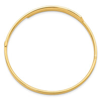 Thumbnail for 14ky 2/16 Polished Overlap Hinged Bangle