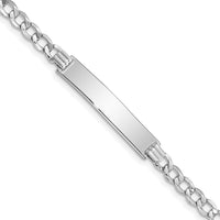 Thumbnail for 14k Semi-solid Curb Link 6.75mm Id Bracelet