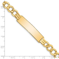 Thumbnail for 14k Semi-Solid Curb Link 9mm ID Bracelet
