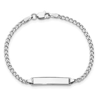 Thumbnail for 14k Semi-Solid Polished Cuban ID Bracelet
