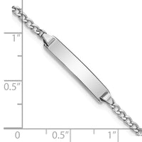 Thumbnail for 14k Semi-Solid Polished Cuban ID Bracelet