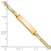 Thumbnail for 14k Semi-Solid Polished Figaro ID Bracelet