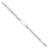 Thumbnail for 14k Polished Semi-Solid Figaro ID Bracelet