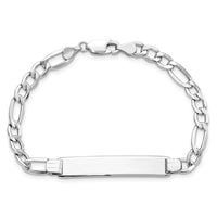 Thumbnail for 14k Polished Semi-Solid Figaro ID Bracelet