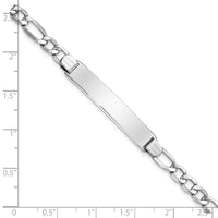 Thumbnail for 14k Polished Semi-Solid Figaro ID Bracelet