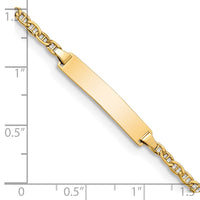 Thumbnail for 14k Semi-Solid Polished Anchor  ID Bracelet