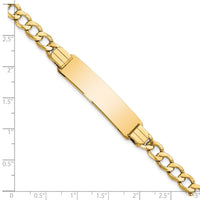 Thumbnail for 14k Semi-solid Curb Link ID Bracelet