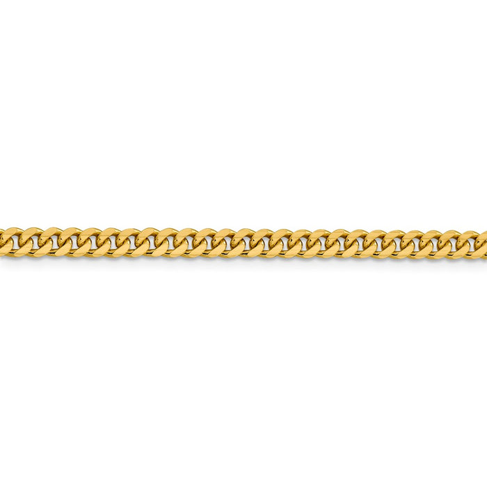 14k 4.25mm Solid Miami Cuban Chain