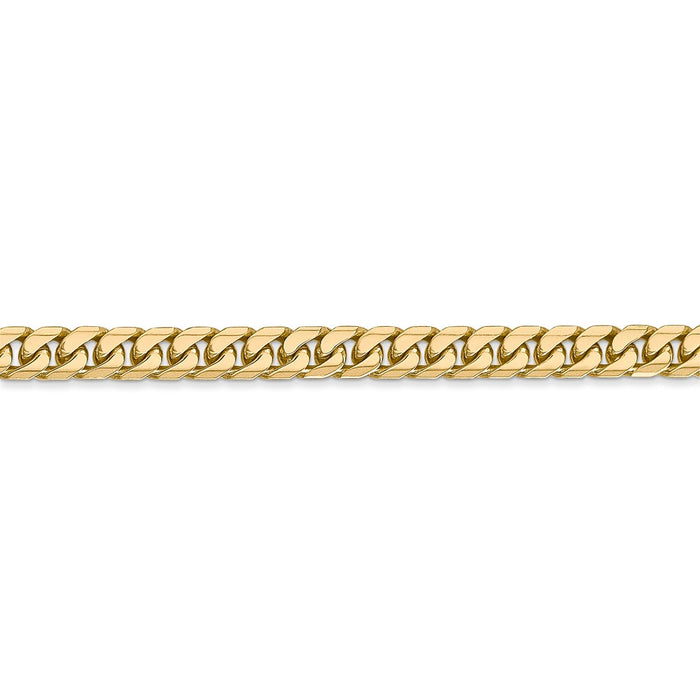 14k 4.3mm Solid Miami Cuban Chain