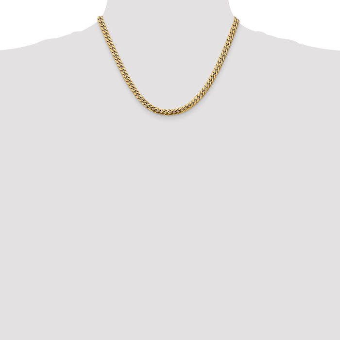 14k 5mm Solid Miami Cuban Chain