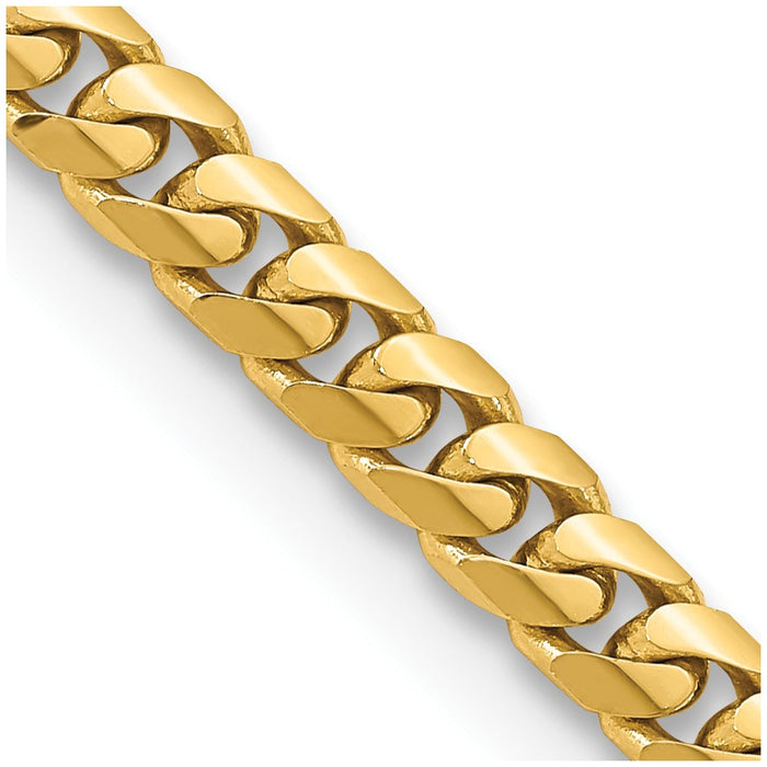 14k 5mm Solid Miami Cuban Chain