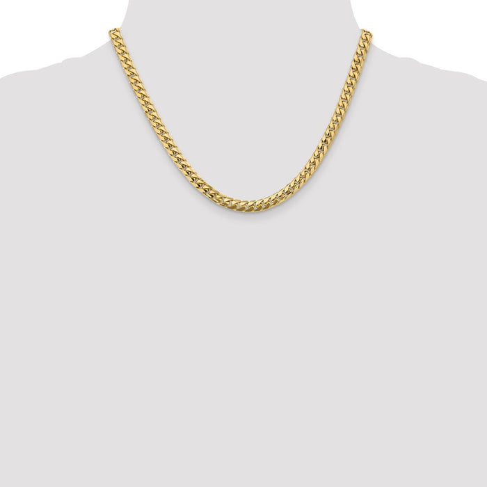 14k 5.5mm Solid Miami Cuban Chain