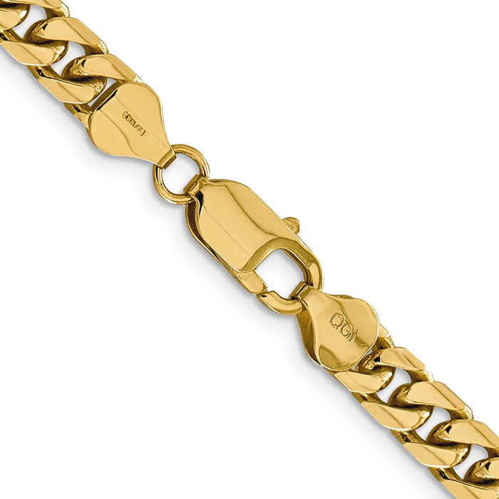 14k 6.25mm Solid Miami Cuban Chain