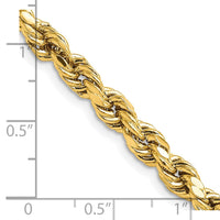 Thumbnail for 14k 5.5mm Semi-solid D/C Rope Chain