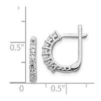 Thumbnail for 14k White Gold Fancy Hinged Diamond Earrings