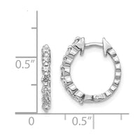 Thumbnail for 14k Rose Oval Hinged Hoop Earring Mountings